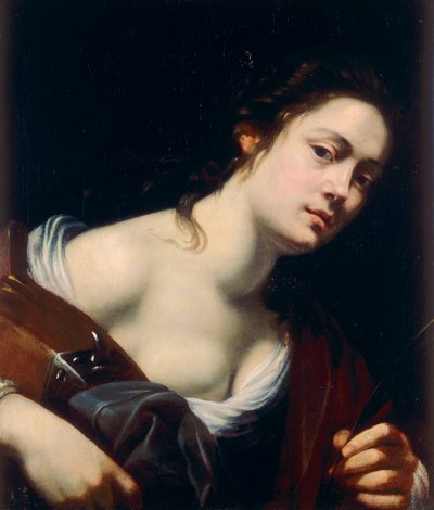 セントキャサリン 作： Artemisia Gentileschi